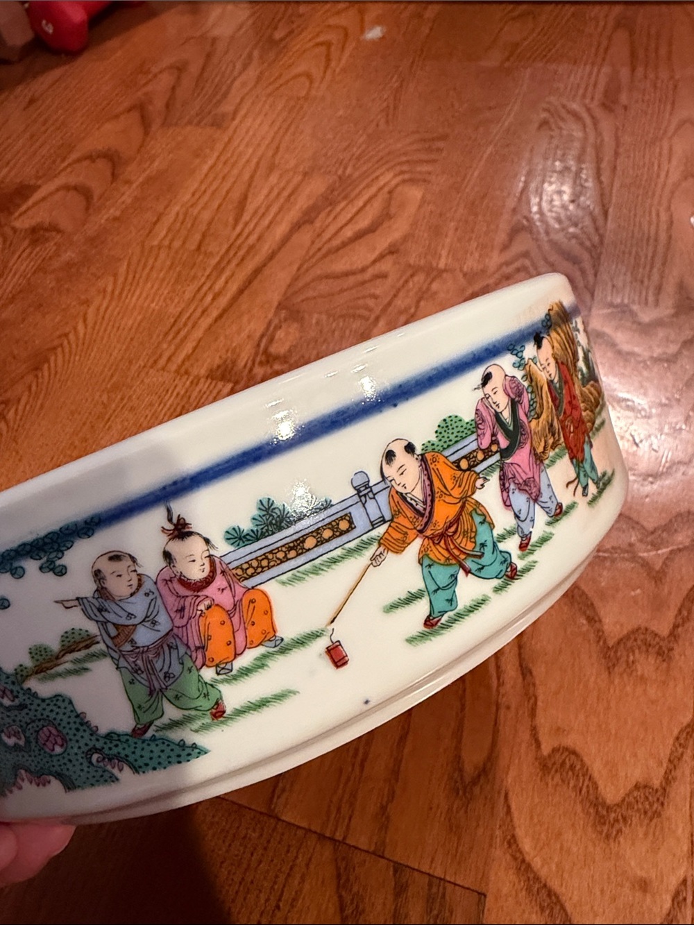 Vintage Hand-Painted Chinese Porcelain Bowl